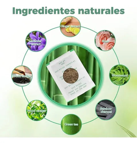 Adhesivo Inteligente Detox - Limpia tu cuerpo naturalmente mientras duermes [50 PARCHES] + [Libro de Jugos Desintoxicantes]